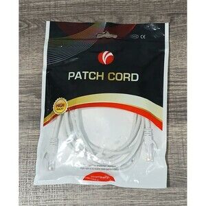 Patch Cord UTP Cat5a 7 Feet. High Quality. Compatible W Windows OS & Mac OS. New